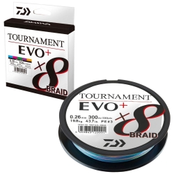 Daiwa Tournament 8B EVO+ Multicolor 300m İp Misina - Daiwa