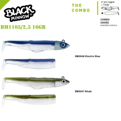 Fiiish Black Minnow BM105/2,5 2X+1 Combo Shore 16gr Silikon Yem - Fiiish