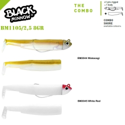 Fiiish Black Minnow BM105/2,5 2X+1 Combo Shore 8gr Silikon Yem - Fiiish