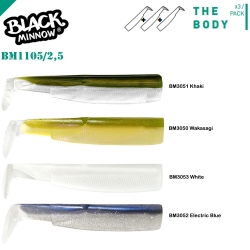 Fiiish Black Minnow BM105/2,5 3X Gövde Silikon Yem - Fiiish