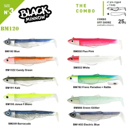 Fiiish Black Minnow BM120/3 2X+1 Combo Off Shore Silikon Yem - Fiiish