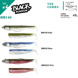 Fiiish Black Minnow BM140/4 2X+1 Combo Off Shore Silikon Yem - Fiiish