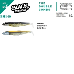 Fiiish Black Minnow BM140/4 2X+2 Double Combo Off Shore Silikon Yem - Fiiish
