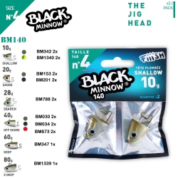 Fiiish Black Minnow BM140/4 Jig Head - Fiiish
