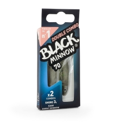 Fiiish Black Minnow BM70/1 2X+2 Double Combo Shore Silikon Yem - 2