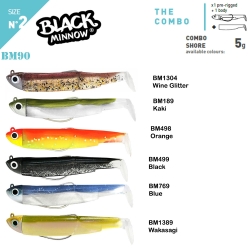 Fiiish Black Minnow BM90/2 2X+1 Combo Shore Silikon Yem - Fiiish