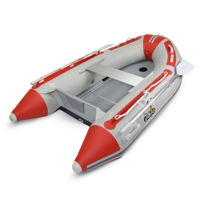 Fishika 240cm Kırmızı Ahşap Taban Omurgalı Şişme Bot - 1