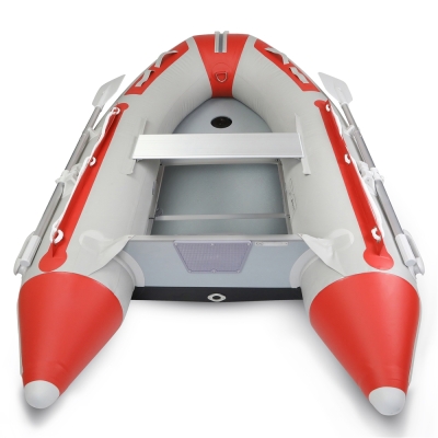 Fishika 240cm Kırmızı Ahşap Taban Omurgalı Şişme Bot - 3