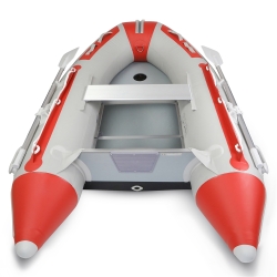 Fishika 240cm Kırmızı Ahşap Taban Omurgalı Şişme Bot - 3