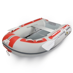 Fishika 240cm Kırmızı Ahşap Taban Omurgalı Şişme Bot - 2