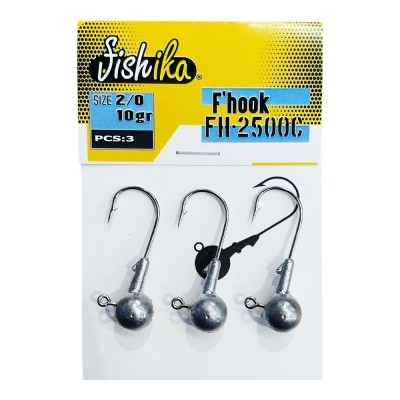 Fishika 2500 #2/0 10gr Jig Head - 1