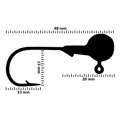 Fishika 2509 #1/0 7gr Jig Head - 2