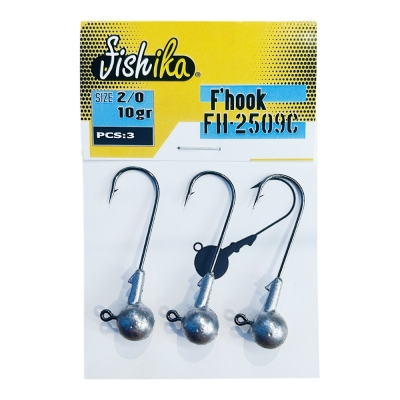 Fishika 2509 #2/0 10gr Jig Head - 1