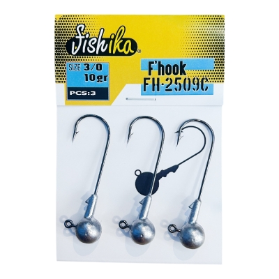 Fishika 2509 #3/0 10gr Jig Head - 1