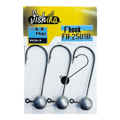 Fishika 2509 #6/0 14gr Jig Head - 1