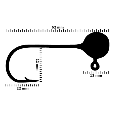 Fishika 2509 #6/0 14gr Jig Head - 2