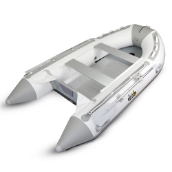 Fishika 370cm Beyaz Alüminyum Taban Omurgalı Şişme Bot - 1