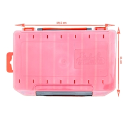 Fishika Lure Box 10cm Turuncu Çift Taraflı Balıkçı Kutusu - 3