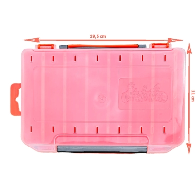 Fishika Lure Box 10cm Turuncu Çift Taraflı Balıkçı Kutusu - 3