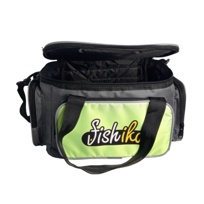 Fishika Tackle Bag Green Grey Balıkçı Malzeme Çantası - 3