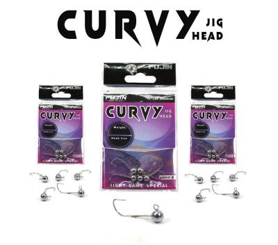 Fujin Curvy Silver Jig Head - 1