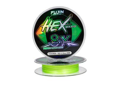 Fujin Hex Braid 8B Fluo Green 300m İp Misina - 1