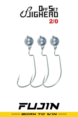 Fujin OffSet 2/0 Mafsallı Jig Head - 1