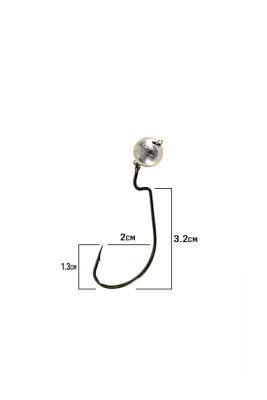 Fujin OffSet 3/0 Mafsallı Jig Head - 3