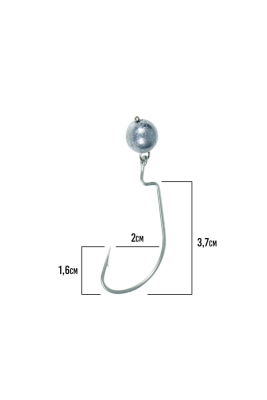 Fujin OffSet 4/0 Mafsallı Jig Head - 3