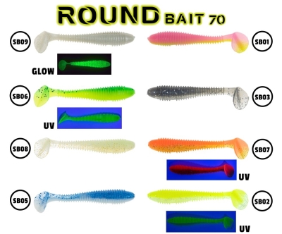 Fujin Round Bait 7cm Silikon Yem - 1
