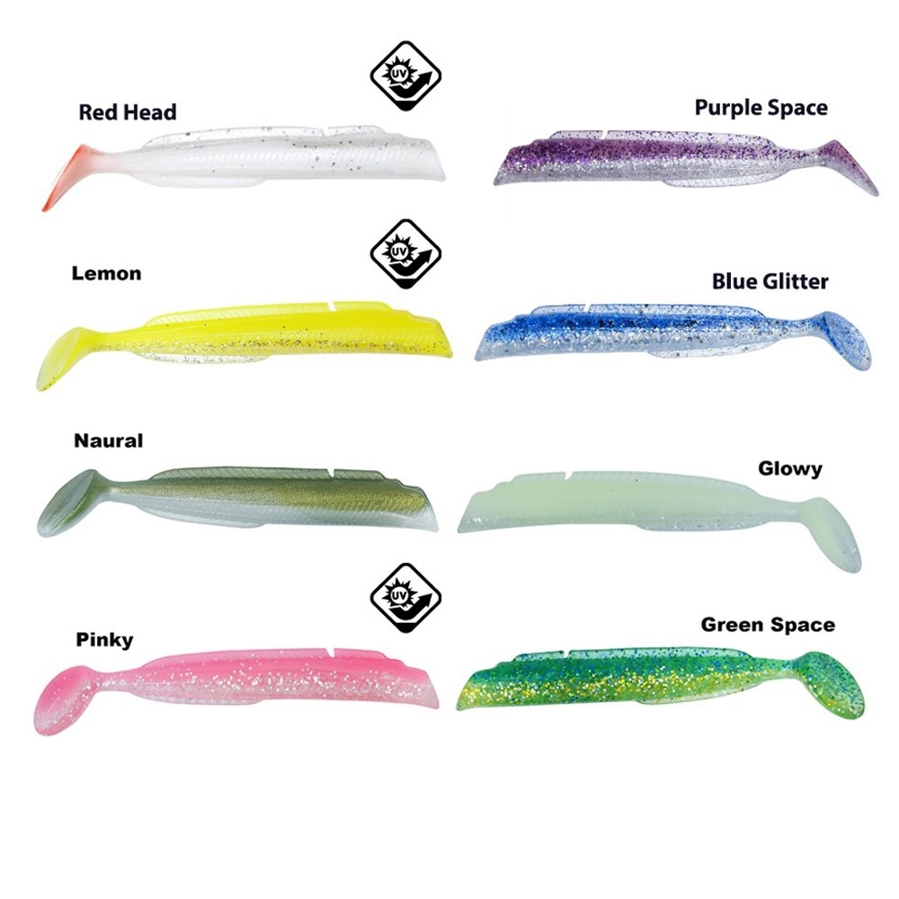 Fujin Salt Eel Body 10cm x3 Silikon Yem Gövde