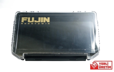 Fujin Tackle Box İnce 12,5cm Siyah Maket Balık Kutusu - 1