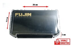 Fujin Tackle Box İnce Evalı 12,5cm Siyah Maket Balık Kutusu - 3