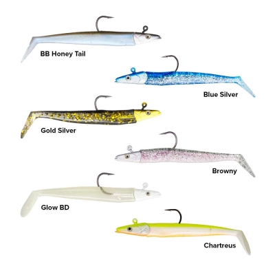 Fujin Zand Eel 11cm 7gr ve 14gr Double Body ve Jig Head Silikon Yem - 1