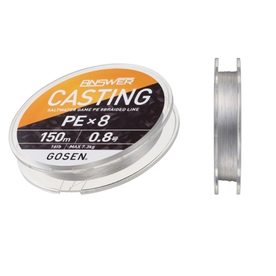 Gosen Answer Casting 8B Fine Silver 150m ip Misina - 1