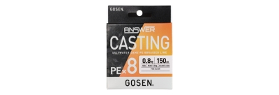 Gosen Answer Casting 8B Fine Silver 150m ip Misina - 3