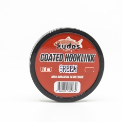 Kudos Coated Hooklink Green 10m Leader - Kudos