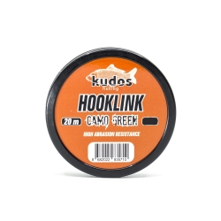 Kudos Hooklink Camo Green 20m Leader - Kudos