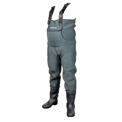 Remixon Neopren Yeşil PVC Bot Tulum Çizme - 3