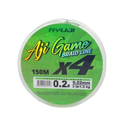 Ryuji Aji Game 4B Chartreuse 150m İp Misina - 1