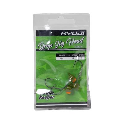 Ryuji Drop Green #4 Jig Head - 2