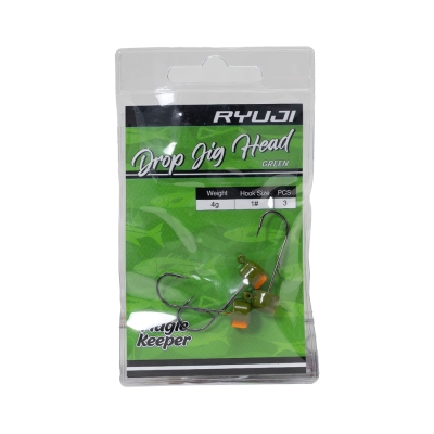 Ryuji Drop Green #4 Jig Head - 4