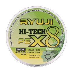 Ryuji HI-Tech PE 8B Green 300m İp Misina - Ryuji