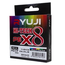 Ryuji HI-Tech PE 8B Multicolor 150m İp Misina - Ryuji