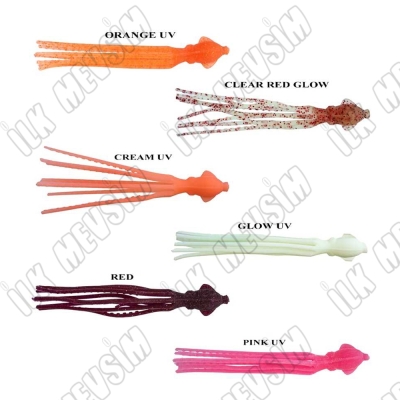 Ryuji Octopus 9 cm 4 Adet Silikon Ahtapot - 2