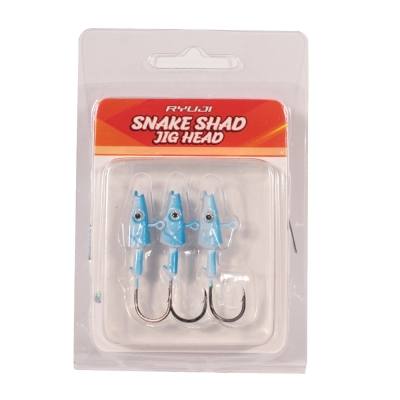 Ryuji Snake Shad #2/0 10gr Jig Head - 3