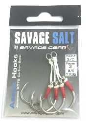 Savage gear 2 Adet Double Eyed Assist Hook - 2