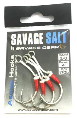 Savage gear 4 Adet Single Eyed Assist Hook - 2