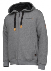Savage Gear Classic Zip Hoodie Grey Melange Polar - Savage gear