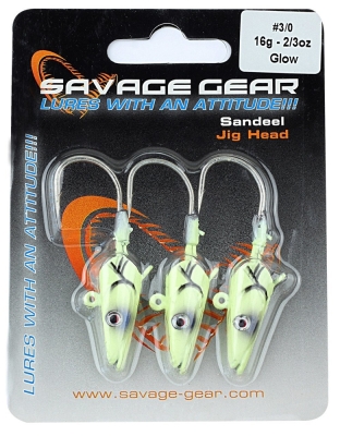 Savage gear Sandeel 16gr 3-0 Jig Head - 2